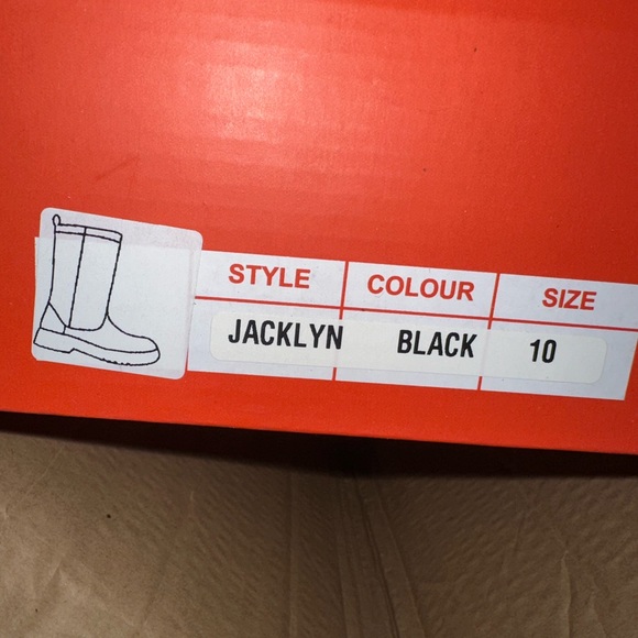 Modern Rush Womens Jacklyn Rain Boots in Black New In Box - Picture 10 of 14